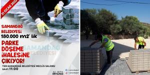 Samandağ Belediyesi 180.000 m2’lik parke taşı ihalesine çıkıyor