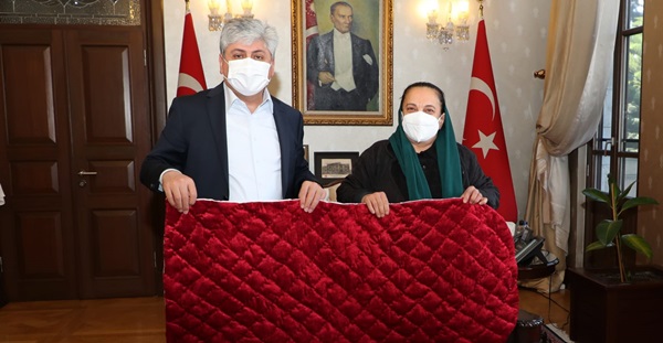 Yorgan ustasından Vali Doğan’a ziyaret