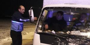 Kırıkhan Belediyesi mahsur kalan şoförlere çorba ikram etti