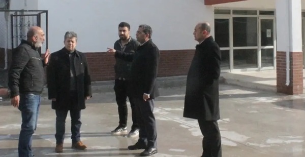 Müdür Tecimen’den okul inşaatlarına inceleme