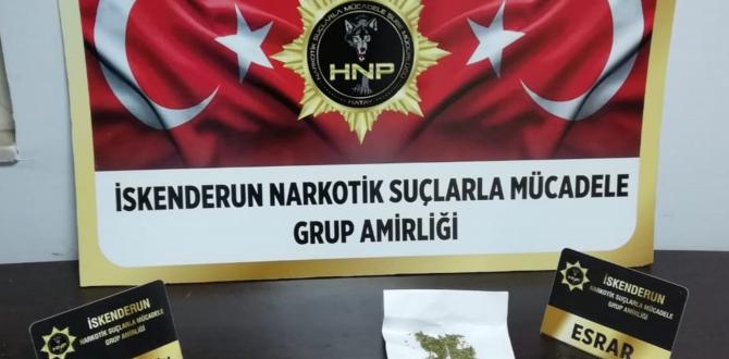 İskenderun’da uyuşturucu operasyonu