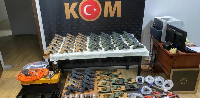 Hatay’da silah atölyesine baskın