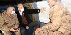 Hatay’da helikopterli trafik denetimi