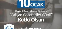 BAŞKAN YILMAZ “10 OCAK ÇALIŞAN GAZETECİLER GÜNÜ’NÜ” KUTLADI