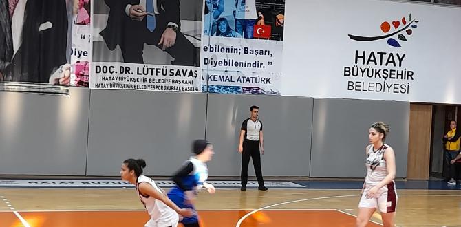 Hatay’ın kız basket takımı Düzce’yi yendi  