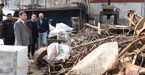 Antakya Belediyesi ekipleri, hurdacıları denetledi