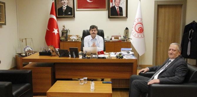 “Başkan Teksöz’den esnaf dostu Erkan’a ziyaret”