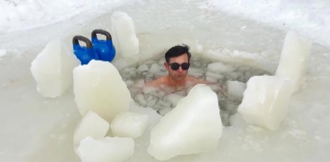 Amanos Dağları’nın zirvesinde buzlu suya girdi