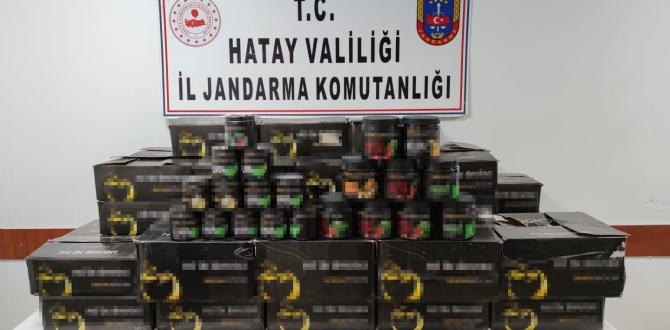 Hatay’da 258 kilogram kaçak nargile tütünü ele geçirildi
