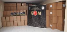 Hatay’da 8 ton kaçak tütün, 50 bin adet makaron ele geçirildi
