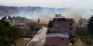 Hatay’da kışlada çıkan otluk yangını söndürüldü