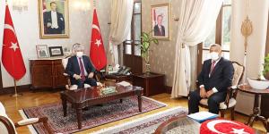 Başkan Karataş Vali Doğan ile hizmetleri görüştü