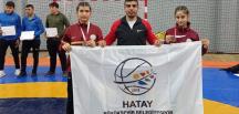 Hatay Büyükşehir Belediyesporlu güreşçilerden üstün başarı