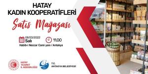 Antakya Belediyesi’nden kadın kooperatifçilere destek