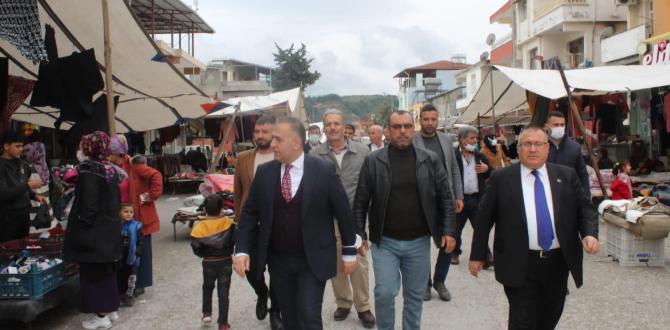 Başkan Sarı esnaf ve vatandaşlarla buluştu