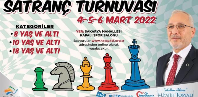 İskenderun Belediyesi satranç turnuvası başlıyor
