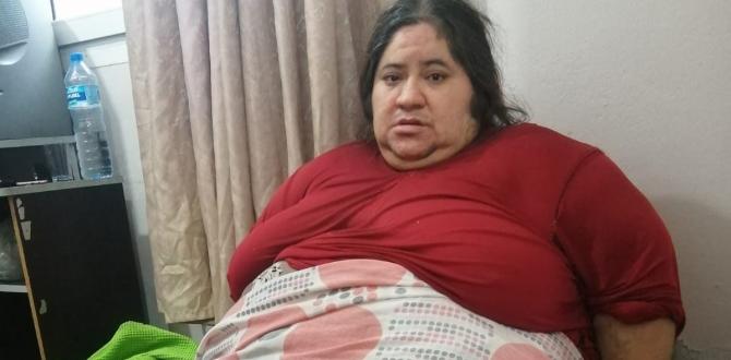 300 kiloya ulaşan genç kadının tek isteği sağlığına kavuşmak