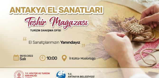 Antakya Belediyesi el sanatçılarının yanında