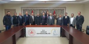 Altın adamlardan Kaymakam Gökpınar’a ziyaret