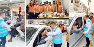 Ak Gençlik iftara yetişemeyenlerin imdadına yetişti