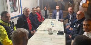 Gönül sofrası polis kontrol noktasında kuruldu