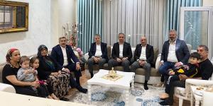 YAYMAN, YAVUZ VE ÇELİK İLK İFTARI ŞEHİT AİLESİNİN EVİNDE YAPTI