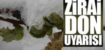 Hatay Valiliği’nden zirai don uyarısı