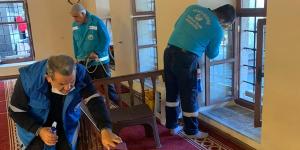 Antakya Belediyesi ibadethaneleri tertemiz yapıyor