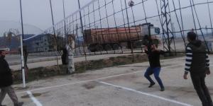 Hassa’da voleybol sahaları yeniden düzenlendi