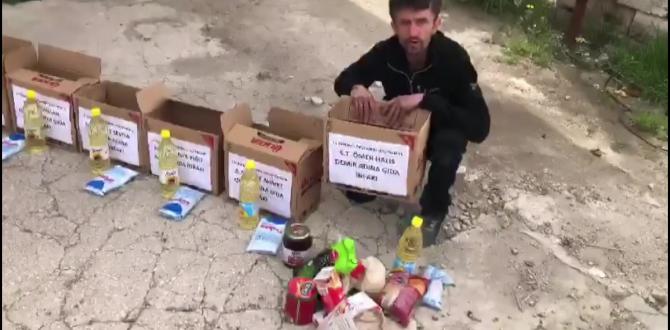 “Simitçi Erkan” Suriyeli mültecilere 251 Ramazan kolisi dağıttı