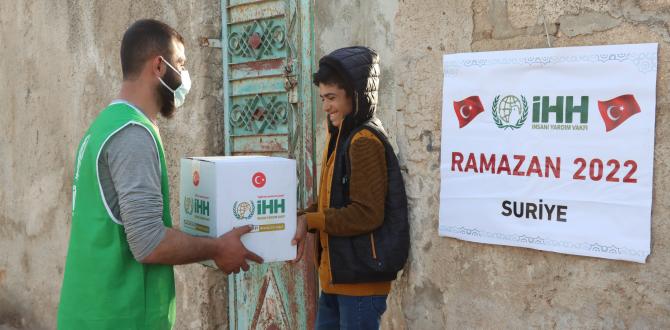 Afrin’de 8 bin 500 sivile Ramazan yardımı