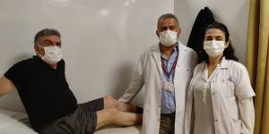 Fizik tedavi ile yeniden yürümeye başladı