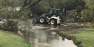 Hassa’da zarar gören sulama bentleri onarıldı