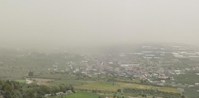 Hatay’da toz taşınımı etkili oluyor