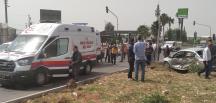 Hatay’da ambulans ile çarpışan otomobilin sürücüsü yaralandı