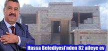 Hassa Belediyesi’nden 82 aileye ev