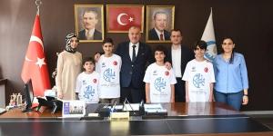 “Başkan Yılmaz robotik takımını ağırladı”