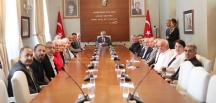 Vali Doğan, HESOB Heyetini Kabul Etti