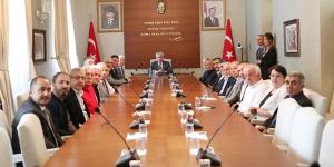 Vali Doğan, HESOB Heyetini Kabul Etti