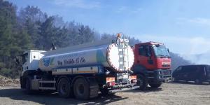 ANTAKYA BELEDİYESİNDEN YANGIN SÖNDÜRME ÇALIŞMALARINA DESTEK