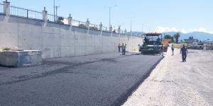 BÜYÜKŞEHİR YOL ÇALIŞMALARINDA HIZ KESMİYOR