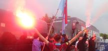 Trabzonspor, Hatay’da coşku ile karşılandı