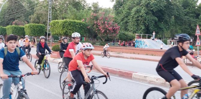 Dörtyol’daki bisiklet etkinliğinde 200 kişi pedal çevirdi