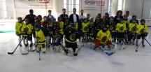 Hatayspor’dan buz hokeyi oyuncularına moral ziyareti