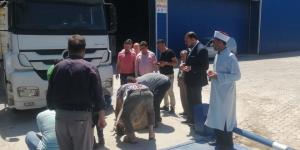 Hatay’da buğday hasadı dualarla başladı