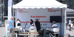 BİN KİŞİNİN TANSİYONUNU ÖLÇTÜLER