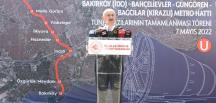KARAİSMAİLOĞLU: BAKIRKÖY- KİRAZLI METRO HATTINDA ÇALIŞMALAR TAMAMLANDI