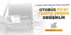 HATAY’DA OTOBÜS FİYAT TARİFELERİNDE DEĞİŞİKLİK