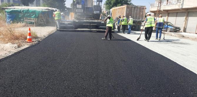 HBB’DEN SAMANDAĞ YENİ DEVLET HASTANESİ YOLUNA BETON ASFALT