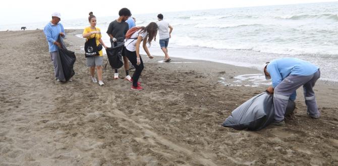 Hatay Büyükşehir ekipleri kaplumbağa yuvalarını temizledi